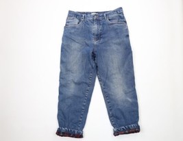 Vintage Streetwear Mens 36x29 Distressed Flannel Lined Straight Leg Denim Jeans - £35.19 GBP