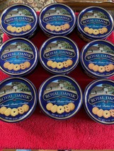 Empty Royal Dansk Danish Butter Cookies 12 oz. Tin Cans Lot - £36.67 GBP