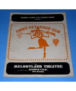 Betty Hutton Annie Get Your Gun Theatre Program Vintage 1963 Melodyland ... - $284.91 MXN
