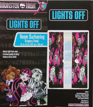 Monster High Lights Off Blackout Curtain Drapes Window Treatment New - £35.96 GBP