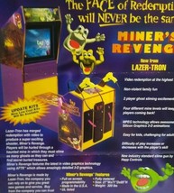 Miners Revenge Arcade FLYER Lazer-Tron Redemption Shooting Video Game Ar... - $16.20