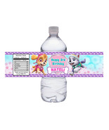  Skye and Everest Birthday Water Bottle Label, Paw Patrol - Digital File - £3.16 GBP