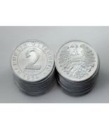 1954 Austria 2 Groschen Moneda Lote (20 Monedas) Todo En Bu Estado! Km#2876 - $44.83 CAD