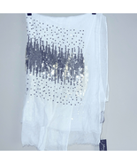 New With Tags Marcus Adler New York Sequins 100% Polyester Scarf 36”x72” - $7.53 CAD