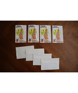 4x  Vintage 1993 Betta Halloween Invitations Party Haunted Castle Bat Ca... - $106.55 MXN