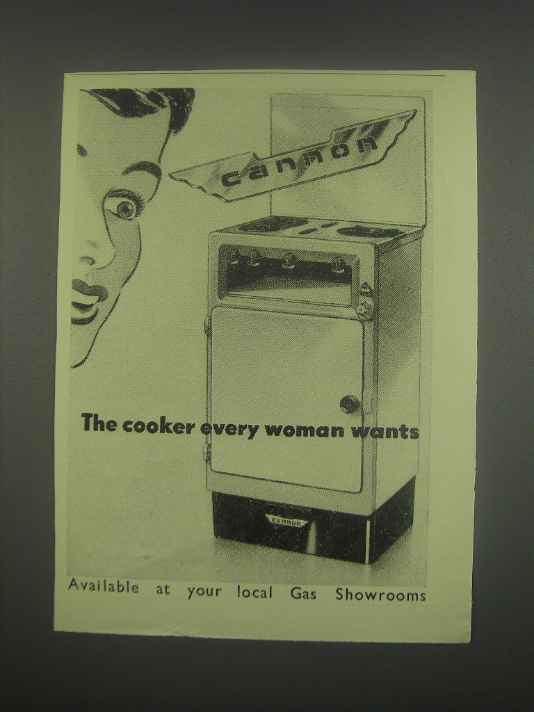 1949 Cannon Cooker Ad - every woman wants - $18.49