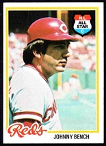 Cincinnati Reds Johnny Bench 1978 Topps Baseball Card #700 ex/em - £4.11 GBP