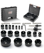 Vevor Hole Saw Kit, 18 Pcs Saw Blades, 6 Drill Bits, 1 Hex Wrench, General - $123.44 CAD