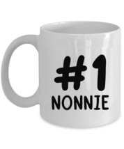 #1 Nonnie Coffee Mug 11/15oz Ceramic Mother&#39;s Day Christmas Tea Cup Gift For Mom - £12.72 GBP+