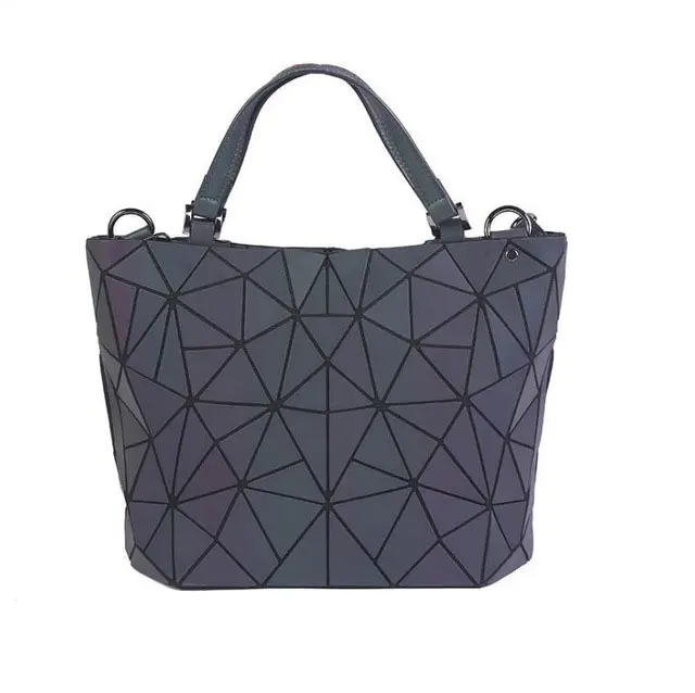 Luminous bag bao bag geometric bags for women Quilted Shoulder Bags Laser Plain  - £44.51 GBP