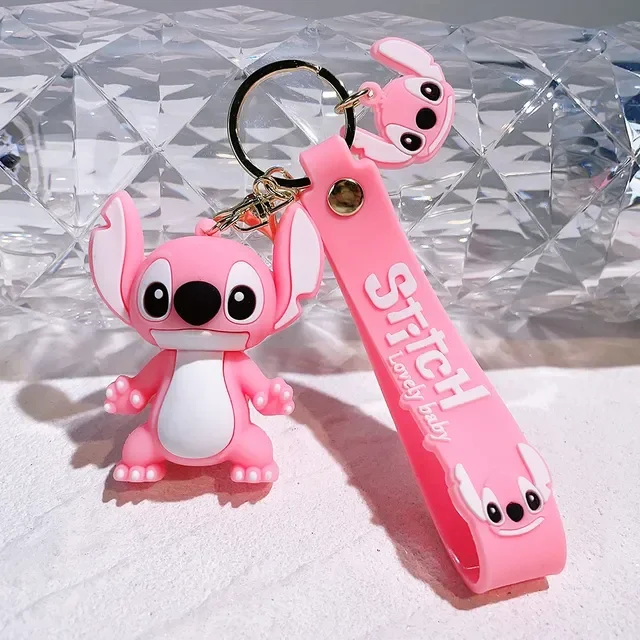 Lilo Stitch Toys Keychian Anime Stitch Pendant Keychain Sweet Pink Angel... - €3,38 EUR