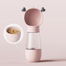 Generic 2-1 Portable Dog Water Bottle with Food Bowl, Small Pet Food Con... - $18.87 CAD