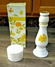  Avon Buttercup Candlestick Moonwind Cologne 6 oz Decanter Full Bottle - $11.48