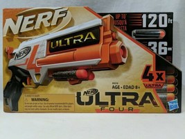 Nerf Ultra Four Dart Blaster - 4 Nerf Ultra Darts, Single-Shot  - £17.19 GBP