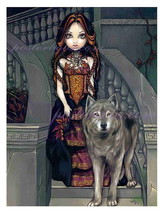 Jasmine Becket-Griffith, &quot;Wolf Countess&quot; 13 x 10 inch  Fine Art Giclee  Print - £11.92 GBP