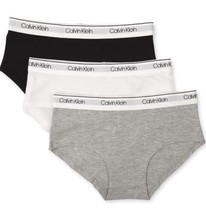 NWT Calvin Klein Girl Little Modern Cotton Hipster Underwear 3-Pack Multi Size L - £11.33 GBP