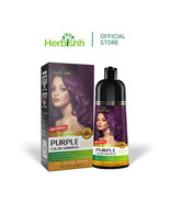 Herbishh Magic Hair Colour Dye Shampoo 500ML 3 In 1 - Purple - $34.04 CAD