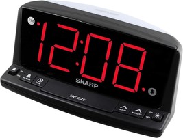 Sharp LED Digital Alarm Clock with Night Light - $14.99