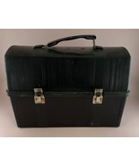 Aladdin Men Black Vintage Lunch Box Pail Plastic Dome 12.25x8.5x5.5 No T... - $14.80
