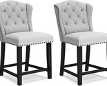 Signature Design by Ashley Jeanette Modern 24.25&quot; Counter Height Upholst... - $555.99