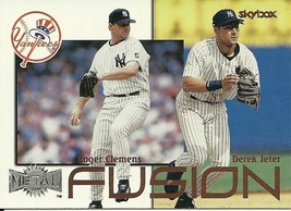 2000  Metal Fusion Derek Jeter Roger Clemens 8 Yankees - £1.49 GBP