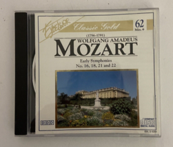 Wolfgang Amadeus Mozart Early Symphonies NO. 16, 18, 21 &amp; 22 Excelsior Gold CD - £6.29 GBP