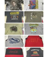 Graphic T-Shirt Lot Mens M Tank Top Vtg Modern Joblot DIY Craft Upcycle ... - $27.71