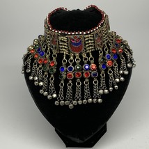 310g, 12&quot;x4.25&quot;Kuchi Choker Necklace Multi-Color Tribal Gypsy Bohemian,B14104 - £37.92 GBP