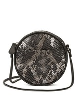 No Boundaries Ladies Mini Circle Crossbody Bag Purse Metallic Snake NEW - £10.73 GBP