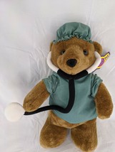 Kellytoy Doctor Bear Plush 15 Inch Scrubs Kuddle Me Toys 1999 Stuffed Animal Toy - £13.38 GBP