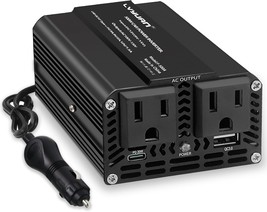 Lvyuan 500W Power Inverter For Vehicles Dc 12V To 110V Ac Car Charɡer Ad... - $42.99