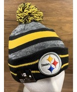 New Era NFL Pittsburgh Steelers Knitted Beanie Hat Headwear One Size - $23.75