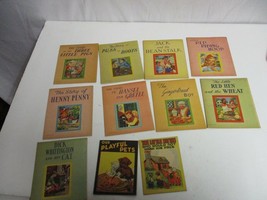 11 Antique 1930s Childrens Story Books Riding Hood,Pigs,Hansel,Henny Illustrated - £49.84 GBP