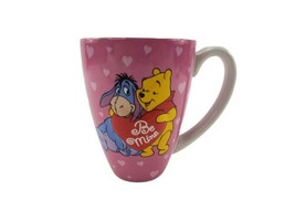 Disney Store Be Mine Eeyore Winnie The Pooh Pink Heart Ceramic Coffee Tea Mug - £17.35 GBP