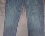 Levi&#39;s 514 jeans mens 40 X 32 loose straight dark wash denim blue zip cl... - $22.99