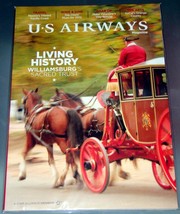 US AIRWAYS Magazine - February 2013 &quot;LIVING HISTORY WILLIAMSBURG&#39;S SACRE... - $5.50