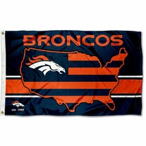 Denver Broncos Pride Flag 3x5ft Banner Polyester American Football broncos062 - £12.78 GBP
