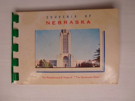 Vintage 1950s Nebraska Plastichrome Photo Souvenir Booklet 10 Photos - 4... - £14.03 GBP