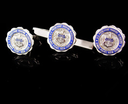 Vintage Sterling cufflinks - Merchant Marines - Kings port NY - graduati... - £137.04 GBP