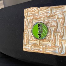 Oleum Green and Tan Textured Belt Buckle - $7.70
