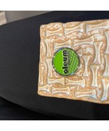 Oleum Green and Tan Textured Belt Buckle - $7.70