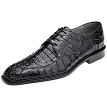 Mens Belvedere Business Shoes Chapo Genuine Crocodile Leather Formal 1465 Black image 2