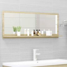 Mirror Sonoma Oak Engineered Wood Large Bathroom Mirror - $60.26 CAD
