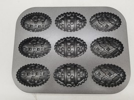 Nordic Ware Egg  Muffin Pan 9  Sections Baking Christmas - $19.21