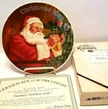 Christmas 1987 Saints Golden Gift Norman Rockwell Plate. Knowles Fine China - £13.40 GBP