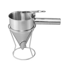 Stainless Steel Baking Funnel Batter Dispenser Funnel Cooking Funnel Cak... - £22.36 GBP