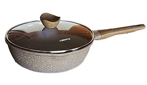 CAROTE 4.5 Qt Saute Pan w/Lid ~ Nonstick ~ TERRA BROWN Granite ~ ALL Stovetops Item image 2