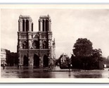 RPPC Gotico Cathedral Notre Dame De Parigi Francia Unp Cartolina U24 - $11.30