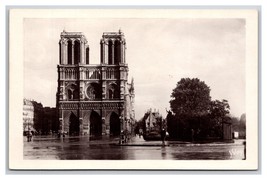 RPPC Gotico Cathedral Notre Dame De Parigi Francia Unp Cartolina U24 - £9.05 GBP