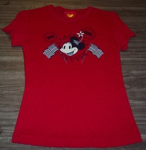 Teen Juniors Walt Disney Minnie Mouse 4th Of July America T-shirt Medium New - £15.64 GBP